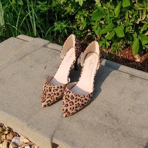 Only worn once, leopard print heels